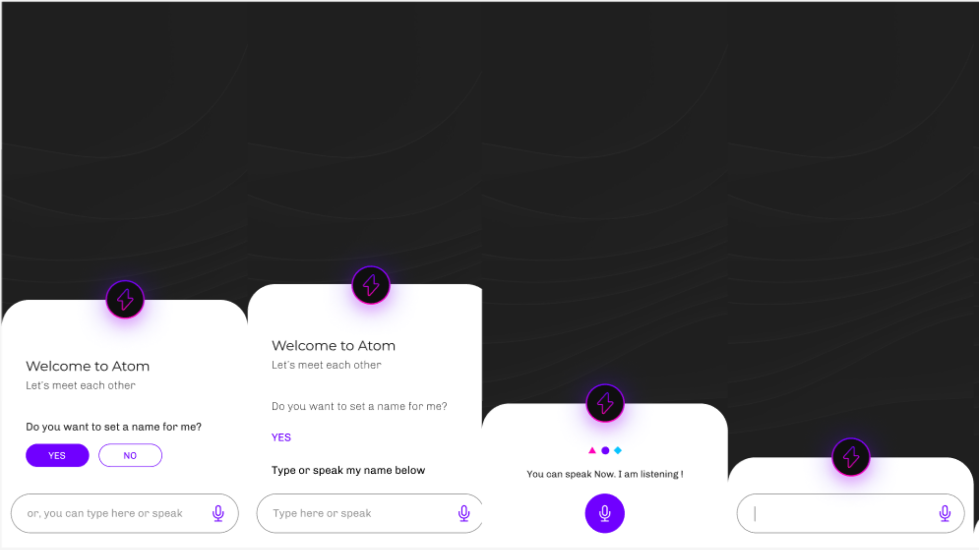 Chat Bot App UI Design