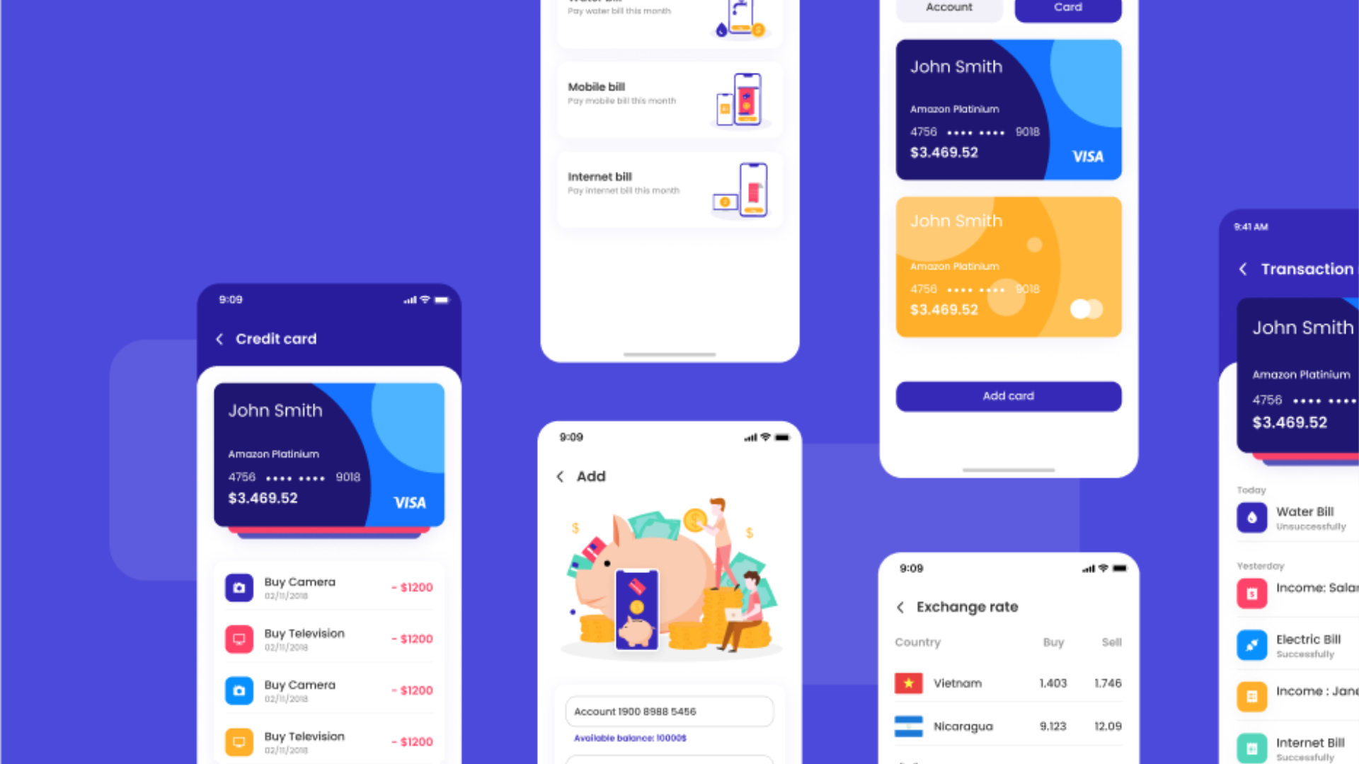 AiriBank App UI Design